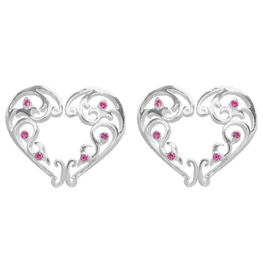 Nipple Shields ~ Per Pair ~ Non-Piercing ~ Pink Crystals Heart